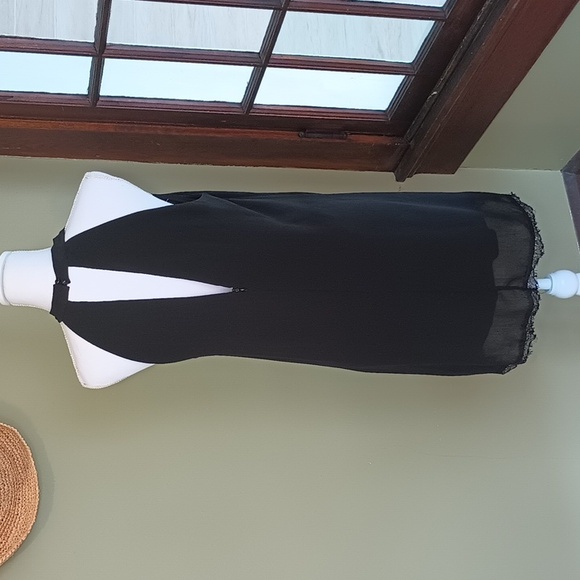 Fantaist Halter Top Dress Black Cotton Blend Wedding, Cocktail Size Large - Picture 2 of 8